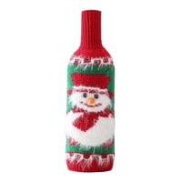 Bothyi - Funda Para Botella De Vino Navideña, Bolsa De Regalo Para Botella De Vino Hecha A Mano, Muñeco De Nieve Navideño