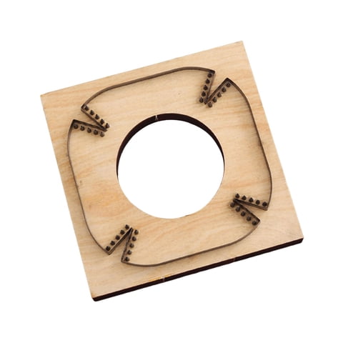 Bothyi - Plantilla De Fabricación De Moldes De Corte De Cuero Plantilla De Perforación Fácil De Usar De Madera Pareja