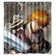 thumbnail image 1 of Cortina de ducha de anime Bleach con ganchos, tamaño 66 x 72 pulgadas, 1 of 3
