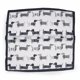 thumbnail image 2 of Pañuelo Tipo Seda 70x70 Cm Estampado Perros Salchicha negro Talla Única, 2 of 4