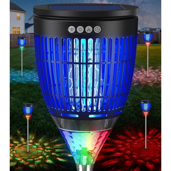 Lámpara solar mata insectos Zechuan 4200 V impermeable para exteriores