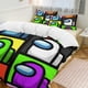 thumbnail image 3 of 3 Piece Bedding SetAmong Us Combination chartComforter Set for Kids Boys Teen Tween 3D Lightweight Microfiber Bedding Sets, 3 of 5