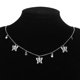 thumbnail image 2 of Collar De Mariposa De Moda Cadena De Clavícula Joyas Para Ni?as Mariposas Plata, 2 of 5