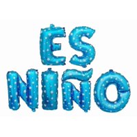 Genérico - Set 8 Globo Metalico Letrero Es Niño Revela Baby Shower Lau