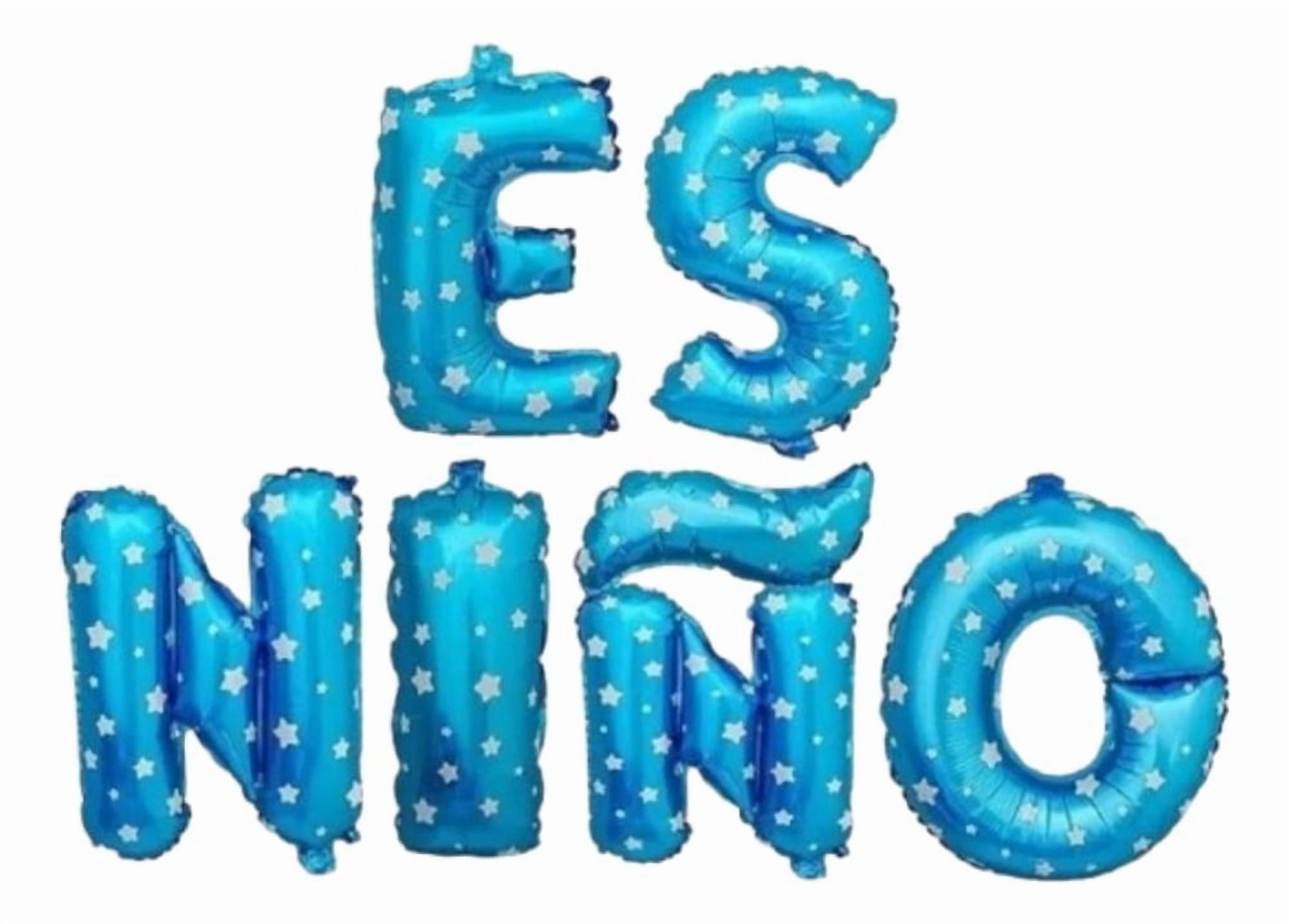 Genérico - Set 8 Globo Metalico Letrero Es Niño Revela Baby Shower Lau