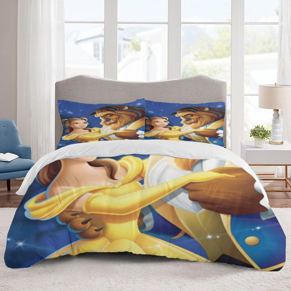 Belle Bedding Sets Cartoon Duvet Cover Lightweight 3 Piece Bet Sets for Kids Boys Girls