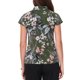 thumbnail image 3 of INSPIRE CHIC Blusas de Trabajo de Satén para Mujeres Florales Vintage con Manga Corta Casual de Negocios XL Verde Militar, 3 of 5