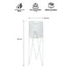 thumbnail image 3 of Porta Macetero Pedestal Decorativo Blanco 63 cm, 3 of 3