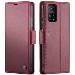 Caseme Tipo Cartera Xiaomi 10T/10T Pro Con Cierre Magnético, Rfid, Tarjetero, Soporte, Carga Inalámbrica