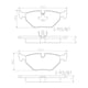 thumbnail image 2 of Pastillas Freno para auto BMW Z4 2002-2008 Trasero, 2 of 4