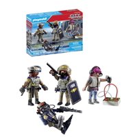 Set De Figuras Playmobil Equipo Swat Policía Táctica Con Accesorios