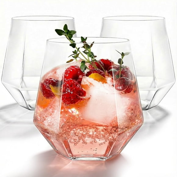 Copas de vino plásticas sin tallo Maaacute, 12 oz (355 ml), paquete de 40