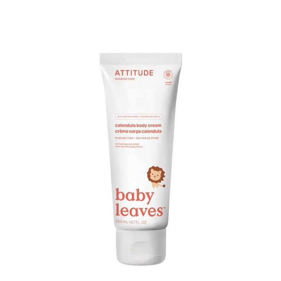 Crema Corporal ATTITUDE Baby Leaves Vegana de Néctar de Pera 200 ml