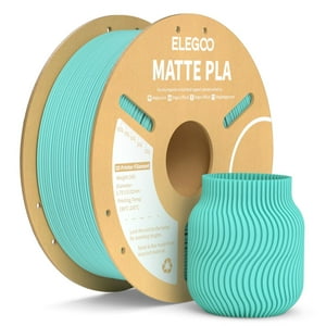 Filamento Para Impresora 3D Elegoo, Mate, Pla, Verde Azulado, 1,75 Mm, 1 Kg