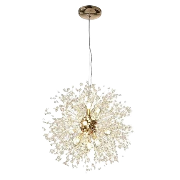 Candelabros de cristal modernos, accesorios de iluminación de techo, candelabro de 8 luces, luz colgante para dormitorio, pasillo, entrada, cocina , luz blanca Bombilla no incluida