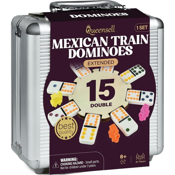 Domina Queensell Mexican Train Doble 15 136 Fichas Estuche