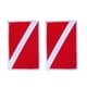 thumbnail image 1 of Parche De Bandera De Buceo De 2 Piezas, Insignia Para Mochila, Parches Bordados Para Coser, 1 of 3