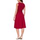 thumbnail image 3 of INSPIRE CHIC Vestido Vintage de Trabajo para Mujeres Línea A Cuello Cuadrado Sin Mangas Oficina Formal Vestidos de Noche Midi S Rojo Oscuro, 3 of 6