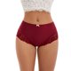 thumbnail image 1 of INSPIRE CHIC Bragas de Mujer Regreso a Clases Calzoncillos de Cintura Alta con Encaje y Cobertura Completa M Rojo Vino, 1 of 4