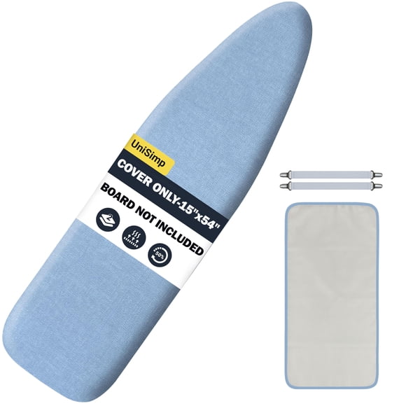 Funda para tabla de planchar UniSimp 38x137 cm de algodón grueso azul
