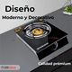 thumbnail image 2 of Cocina Encimera a Gas Licuado Vidrio 1 Plato Cocinilla Negro, 2 of 6