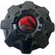 thumbnail image 1 of Tapacubos Fuel Off-Road 1001-63MBQ negro mate con logotipo rojo, 1 of 4