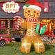 thumbnail image 1 of Gingerbread Man AerWo inflable navideño de 8 pies con LED, 1 of 3