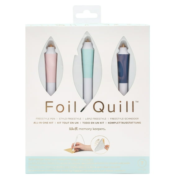 3 Lápices Foil Quill, puntas delgada, estandar y gruesa.