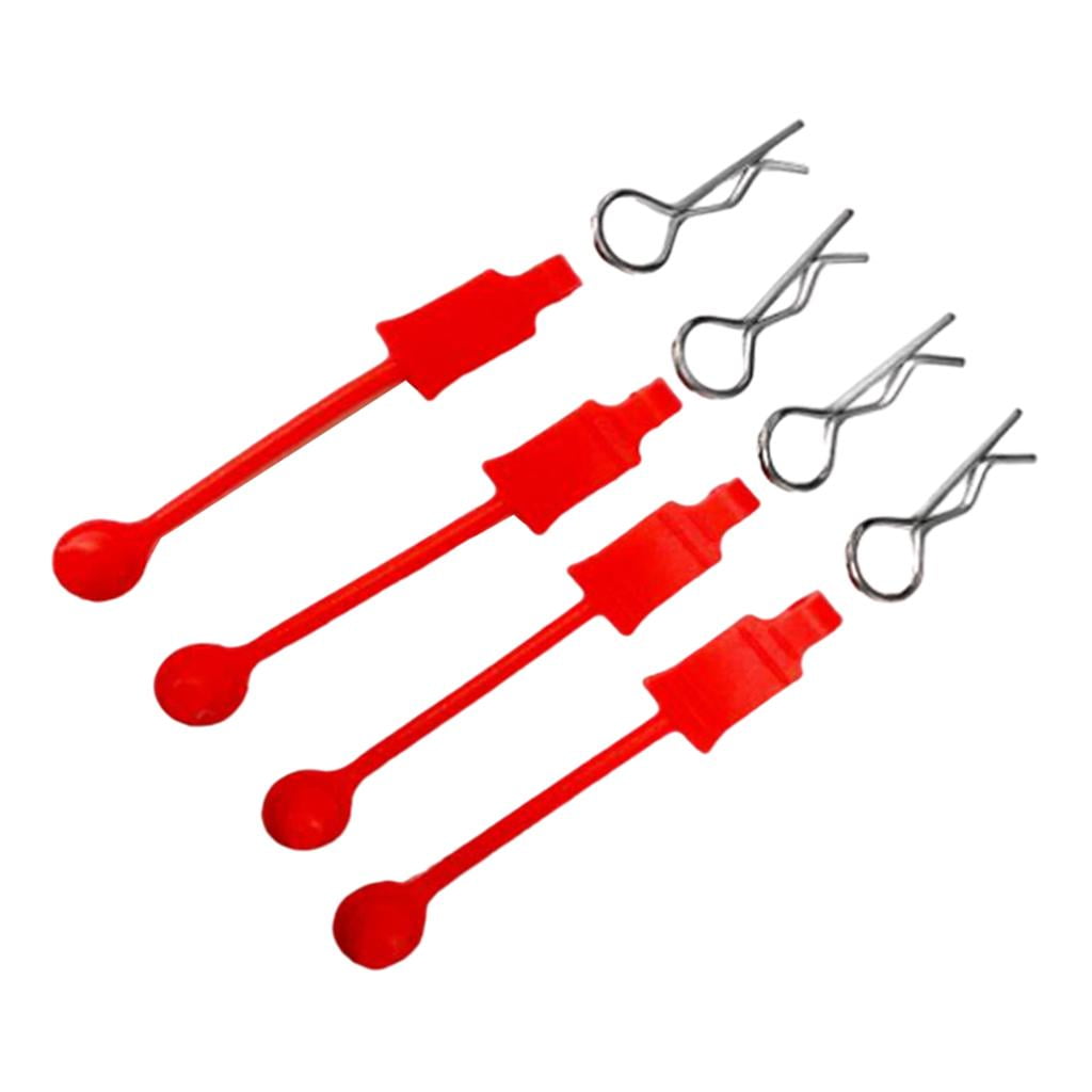 Shell Basec Clips 4Pcs RC Body Shell Clips Pins Rojo | Lider
