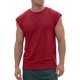 thumbnail image 5 of INSPIRE CHIC Camiseta sin mangas de entrenamiento para hombre, ajuste holgado, gimnasio, verano, camisetas sin mangas M Burdeos, 5 of 6