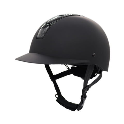 Magideal - Casco De Montar, Equipamiento Para Caballos, Casco De Bicicleta, Verano, Equipo De Protección Ligero, Gorro De Montar Moderno, Cómodo Y Transpirable Negro