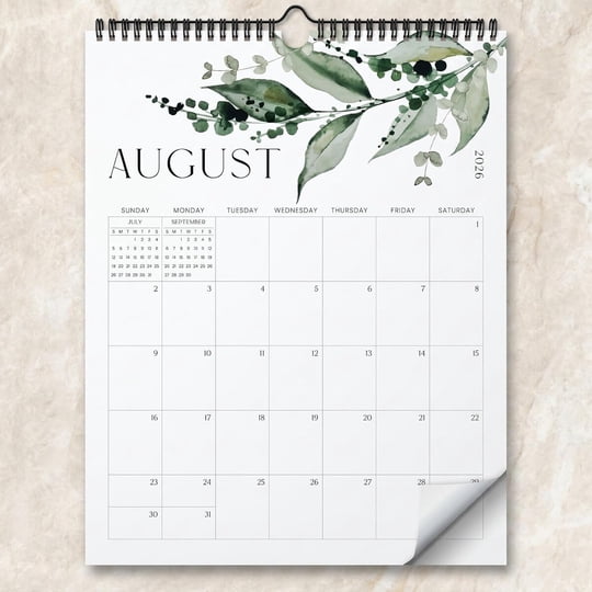 Calendario De Pared Zicoto 2026-2027 14,5 X 11,5
