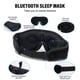 thumbnail image 2 of Auriculares para dormir, máscara para dormir, máscara 3D, Bluetooth, negra, 2 of 9