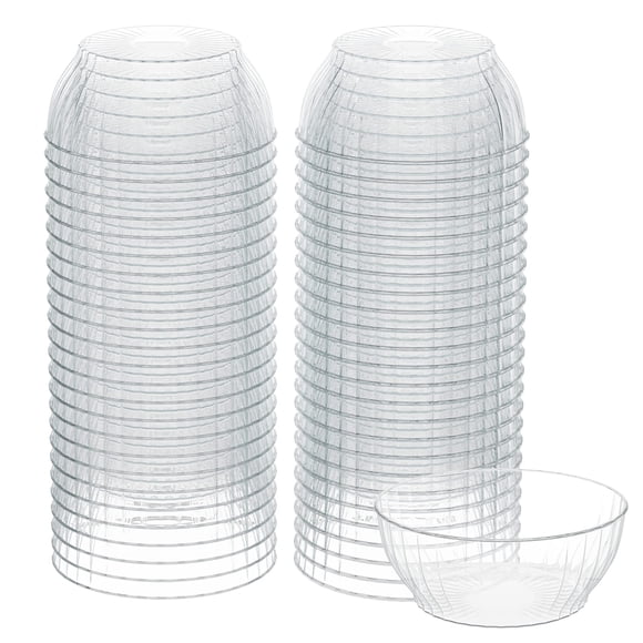 Recipientes desechables de plástico R-kay, 180 ml, 100 unidades, transparentes