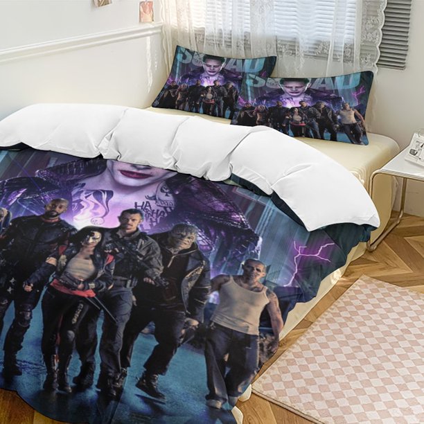 Suicide Squad 3-Piece Bedding Set Soft Warm And Comfortable Bed Set