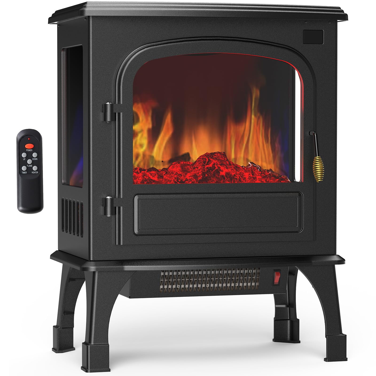 Chimenea Eléctrica Independiente Sweetcrispy 3d Flame De 26 Pulgadas