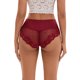 thumbnail image 3 of INSPIRE CHIC Bragas de Mujer Regreso a Clases Calzoncillos de Cintura Alta con Encaje y Cobertura Completa M Rojo Vino, 3 of 4