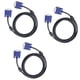 thumbnail image 1 of Cable de vídeo VGA macho a macho HD15 (paquete de 3) para TV, ordenador y monitor con conector azul, 1 of 8