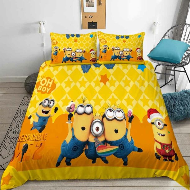 Bee Star Letter Duvet Quilt Covers Pillow Case Bedding Sets3-Piece Bedding Set (1 Duvet Cover + 2 Pillow Shams)