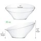thumbnail image 2 of Cuencos angulares desechables para servir de Plasticpro, transparentes, paquete de 4, 2 of 9