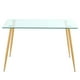 thumbnail image 1 of Mesa Rectangular Vitreo 130x80 | Vidrio Templado | Diseño Nórdico | blanco 130x80, 1 of 4