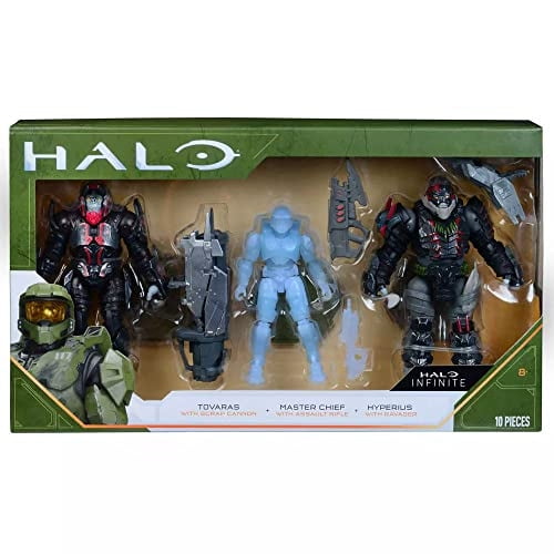 Figura de Acción Halo Infinite Pack de 3 4 pulgadas Tovaras Master Chief Hyperius