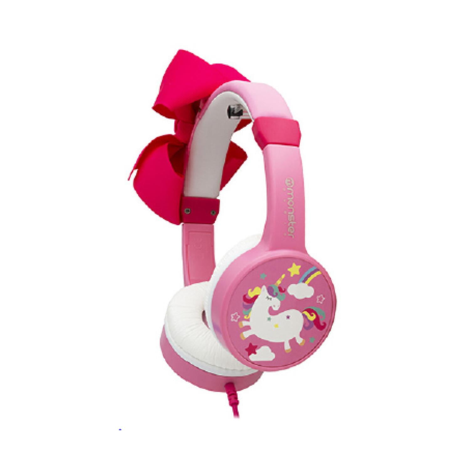 Genérico - Audífonos Monster Princesa Unicornio Rosados