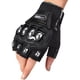 thumbnail image 5 of Guantes de Motocicleta de Medio Dedo para Hombre, Guantes de Seguridad Negros de Acero para Exteriores con Nudillos para Motocicleta, Motocicleta y Deportes de Motor, 5 of 9