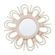thumbnail image 5 of Espejo de maquillaje de ratán Espejo colgante de pared Espejo de pared decorativo Decoración de pared Espejo tejido artesanal hogar, 5 of 5