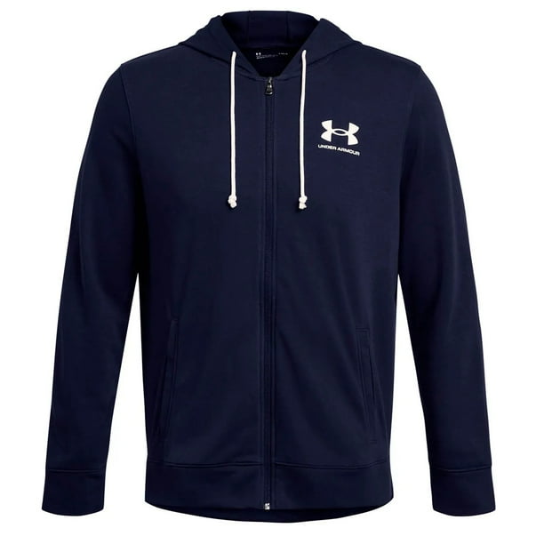 Polerón Hombre Rival terry Azul Marino Under Armour