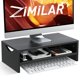 thumbnail image 1 of Soporte de monitor similar de 2 niveles para PC, iMac y portátil, 1 of 7