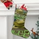 thumbnail image 2 of Leo Tema: Calcetines de Navidad, fino lino blanco para colgar en escaleras y chimenea, decoración navideña para el hogar, regalo de Navidad. 45cm × 32cm, 2 of 5