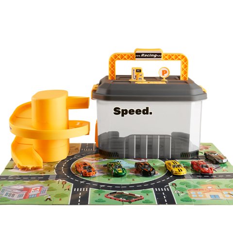 Otuti - Maleta Pista Garage Con 6 Autitos
