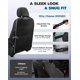 thumbnail image 3 of Protectores de respaldo de asiento de coche SMOQIO impermeables, 2 unidades, grises, 3 of 6